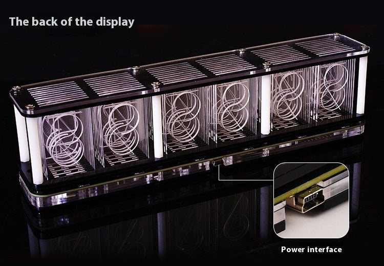 Proposed Nixie Tube Clock RGB Lamp Music Spectrum  Creative Decoration Digital Clock Electronic DIY Kit